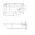 RIHO Acryl Raumsparwanne rechts Komplett Badewanne weiß 160 x 70 inkl. Ab- und Überlauf und Styroporträger