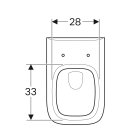 GEBERIT Wand-Tiefspül-WC Renova PLAN mit Spülrand KeraTect Beschichtung 202150600