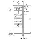 GEBERIT Urinal Element DuofixBasic 130cm 458.603.00.6