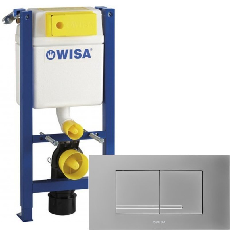 WISA WC Vorwandelement XT 83cm geringe Bauhöhe 38cm breit Betätigung vorne/oben 