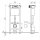 WISA WC-Vorwandelement XT 98cm geringe Bauhöhe - Breite: 38cm - Bedienung vorne/oben