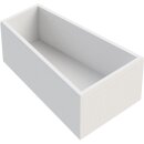 VITRA Badewanne M100 Acryl-Trapezwanne links 1700x1200x800 inkl. Styropor-Wannentr&auml;ger ohne Ablaufgarnitur