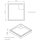 VITRA Duschwanne 80x80x3,5cm superflach Komplettset inkl. Styroporträger / Ablaufgarnitur