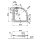 VITRA Duschwanne Viertelkreis S100 80x80x3,5cm Radius 50cm superflach Komplettset inkl. Styroporträger / Ablaufgarnitur