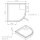 VITRA Duschwanne Viertelkreis S100 80x80x3,5cm Radius 50cm superflach Komplettset inkl. Styroporträger / Ablaufgarnitur