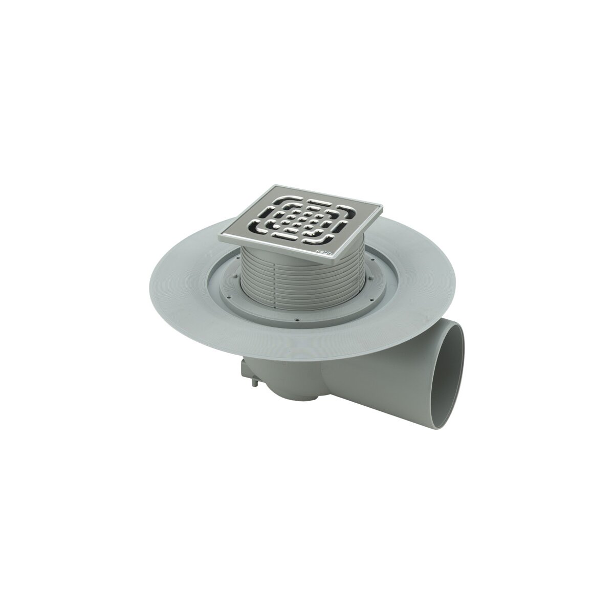 VIEGA Advantix Bodenablauf komplett DN 100, Einbauhöhe ab 90 mm, Ablauf waagerecht 557171