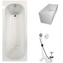 Badewanne Stahl KOMPLETT SET 180 x 80cm + Styropor...