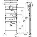 VIEGA Element für Urinal PREVISTA DRY 1120-1300 mm, Wasseranschluss universell 776411