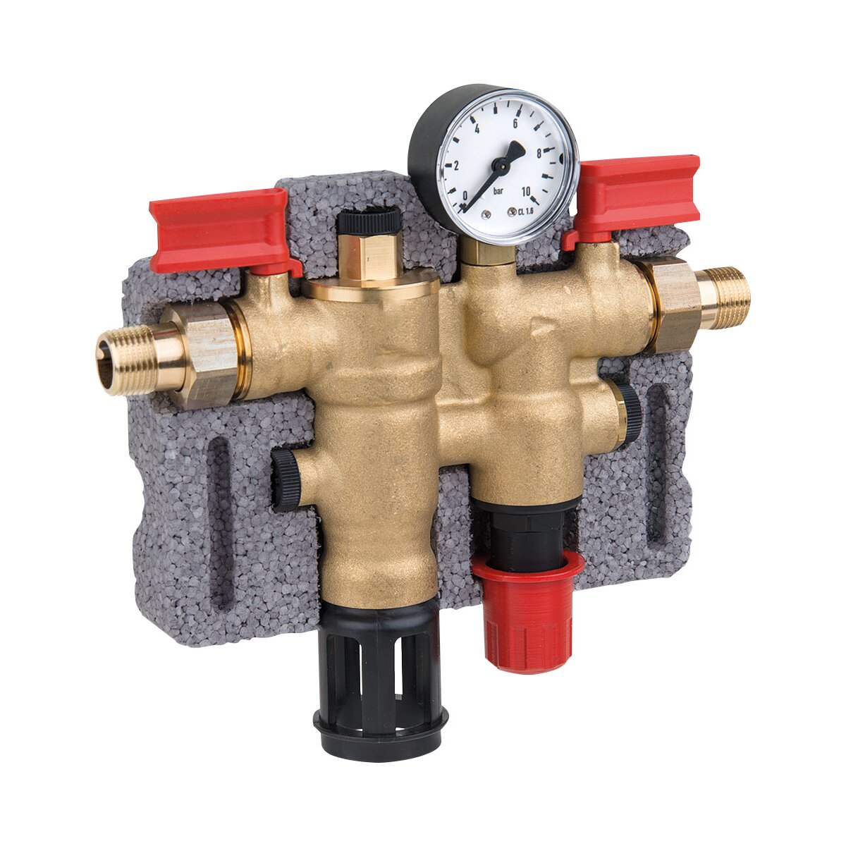 Honeywell Nachfüllkombination NK300S 1/2" mit Manometer und Isolierschale