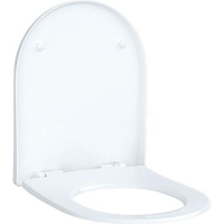 GEBERIT Acanto WC-Sitz Slim mit Deckel mit Absenkautomatik, abnehmbar, weiß