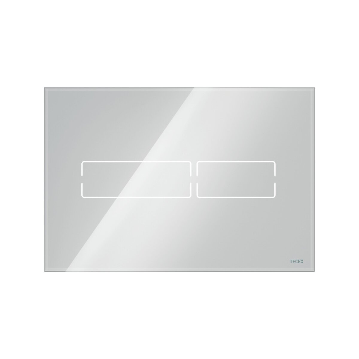 TECE Lux Mini WC-Betätigungsplatte elektronische Touch-Betätigung, Glas weiß, 9240960
