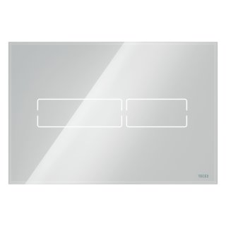 TECE Lux Mini WC-Betätigungsplatte elektronische Touch-Betätigung, Glas weiß, 9240960