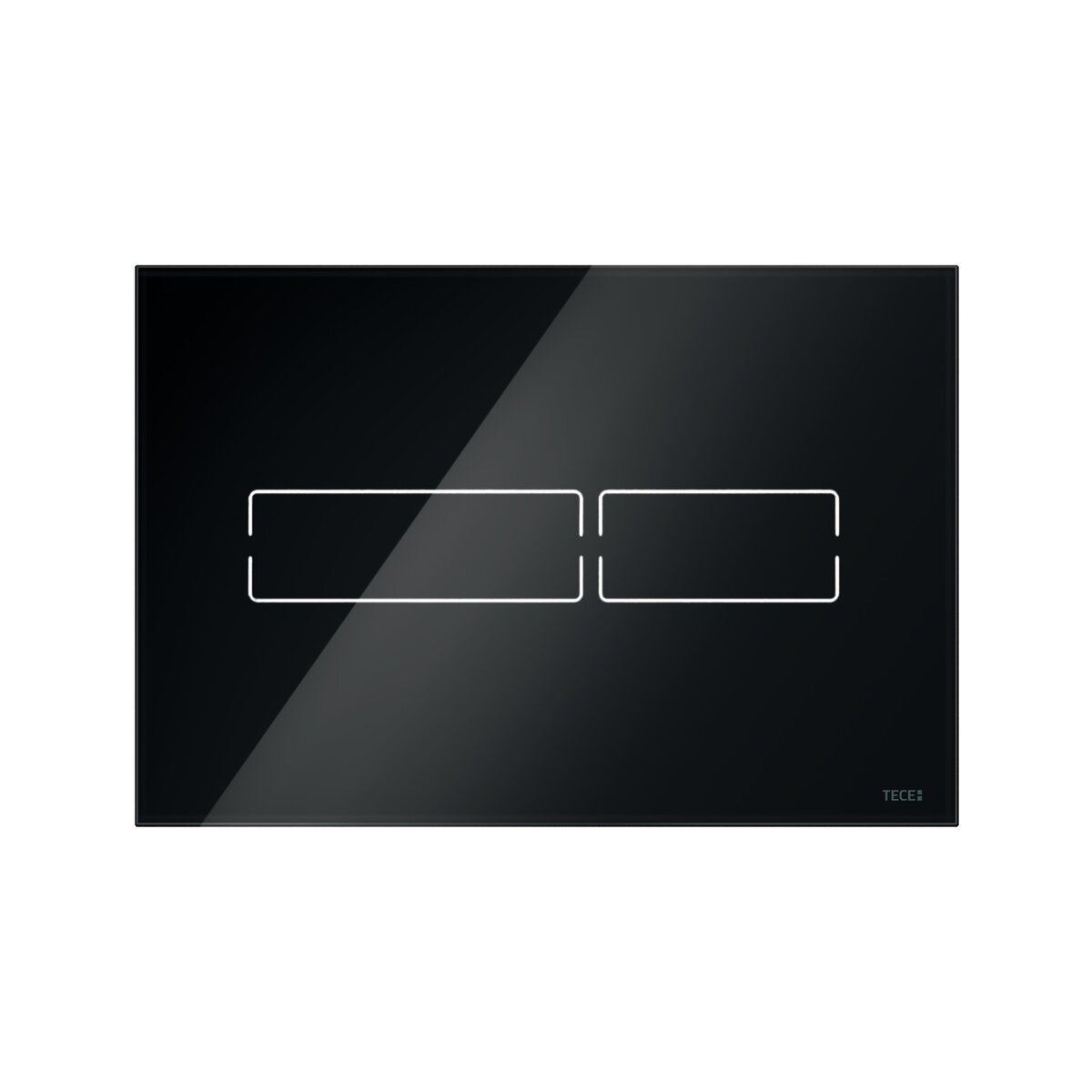 TECE Lux Mini WC-Betätigungsplatte elektronische Touch-Betätigung, Glas schwarz, 9240961