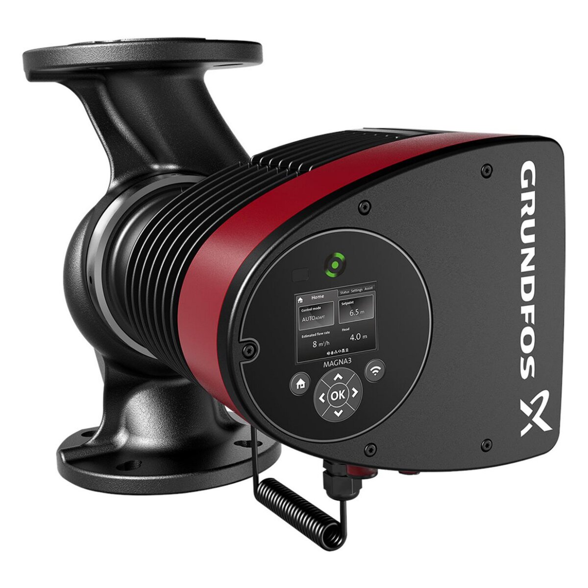 GRUNDFOS Hocheffizienz-Umwälzpumpe MAGNA3 80-60 F elektronisch geregelt PN10 360mm 1x230V 97924697