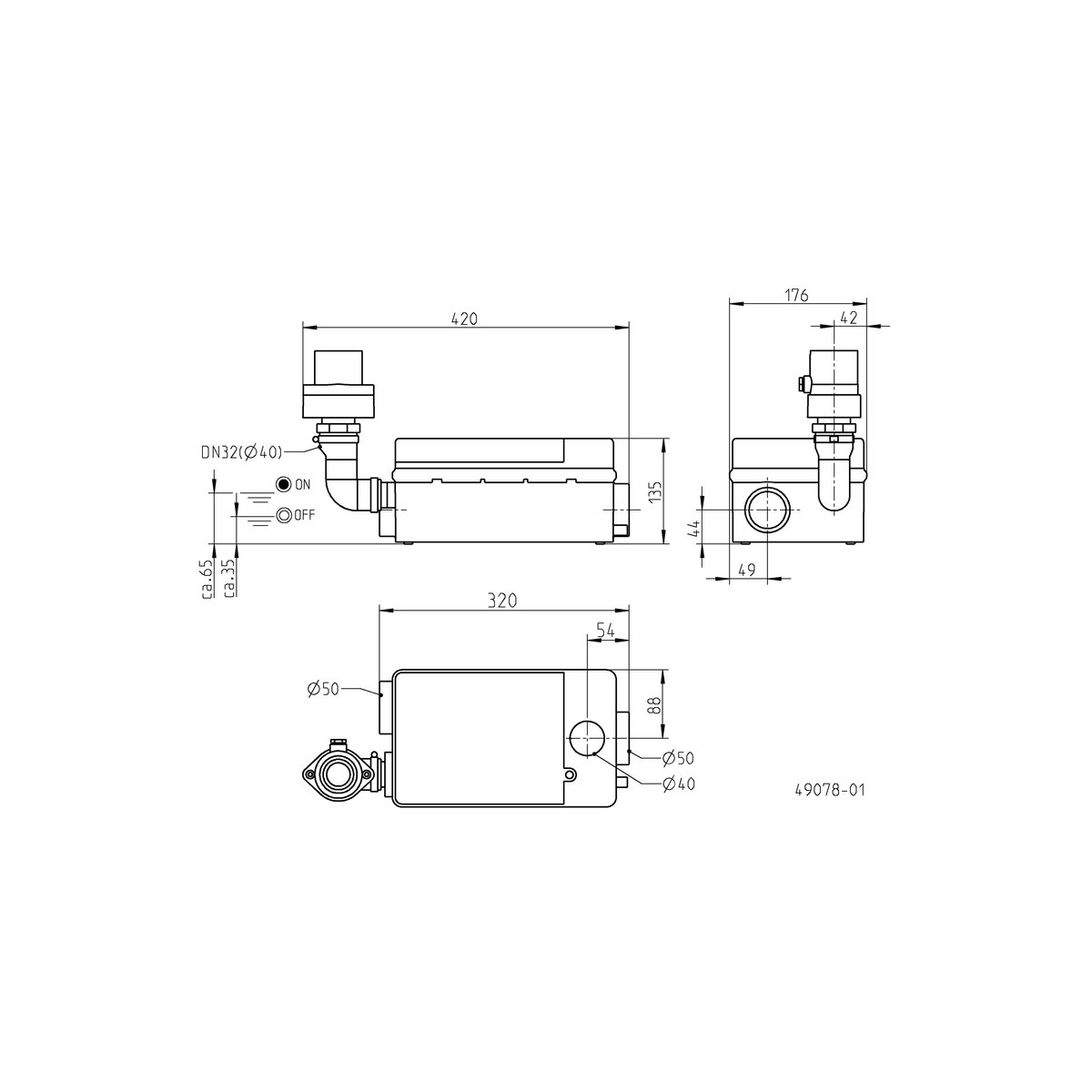 Hebefix JUNG Schmutzwasserhebeanlage Hebefix Mini 230V JP48727, 514,90