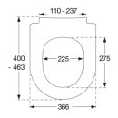 Pressalit SWAY D2 WC-Sitz weiss, 994000-DF4999