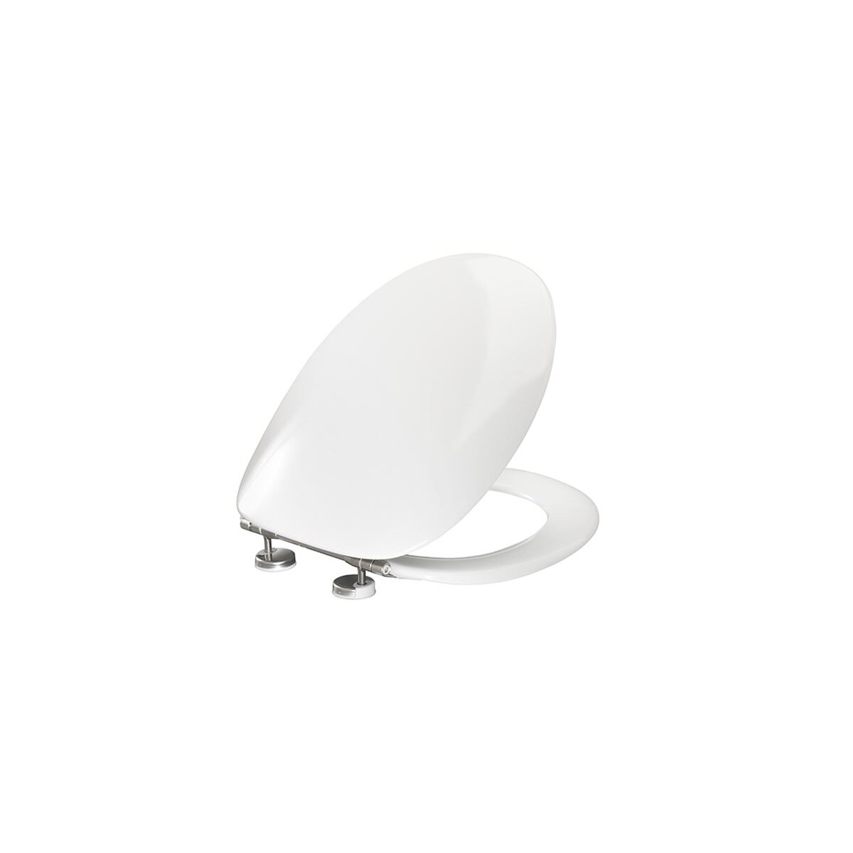 Pressalit WC-Sitz 2000 mit Deckel, Spezialscharnier, weiß, 124000-BV7999