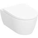 GEBERIT iCon Set Wand-WC Tiefspüler, geschlossene Form, Rimfree, mit WC-Sitz, 501664001