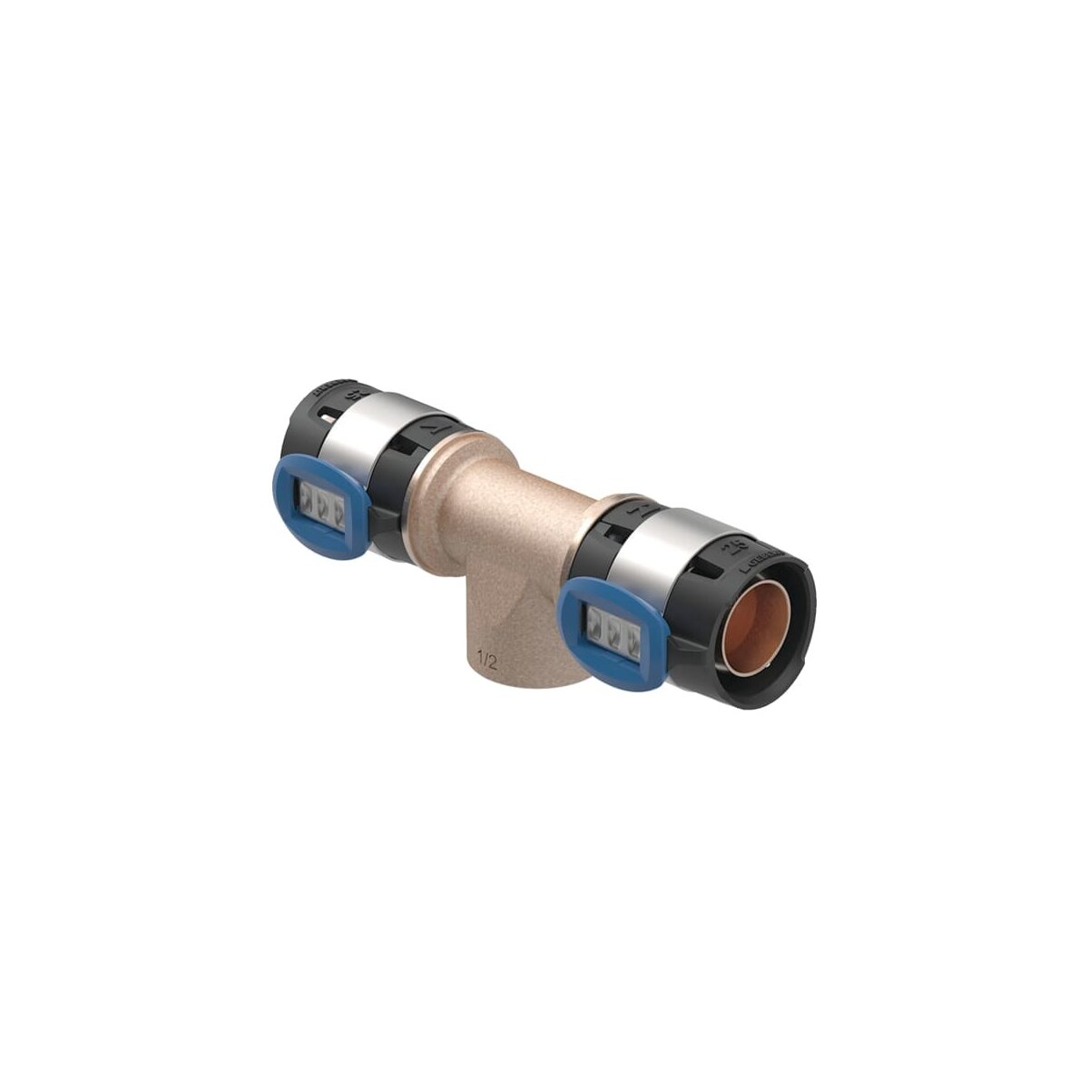GEBERIT FlowFit T-Stück mit Innengewinde Rg+ d20-Rp1/2-20, 620151001