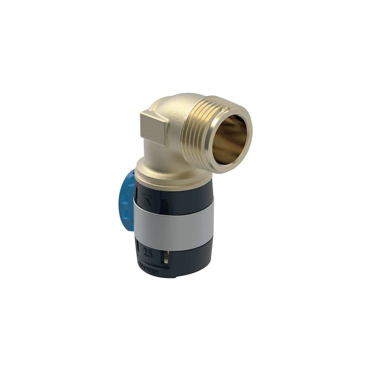GEBERIT FlowFit Übergangsbogen 90Gr mit AG Rg+ 90Gr d16-R1/2, 620510001