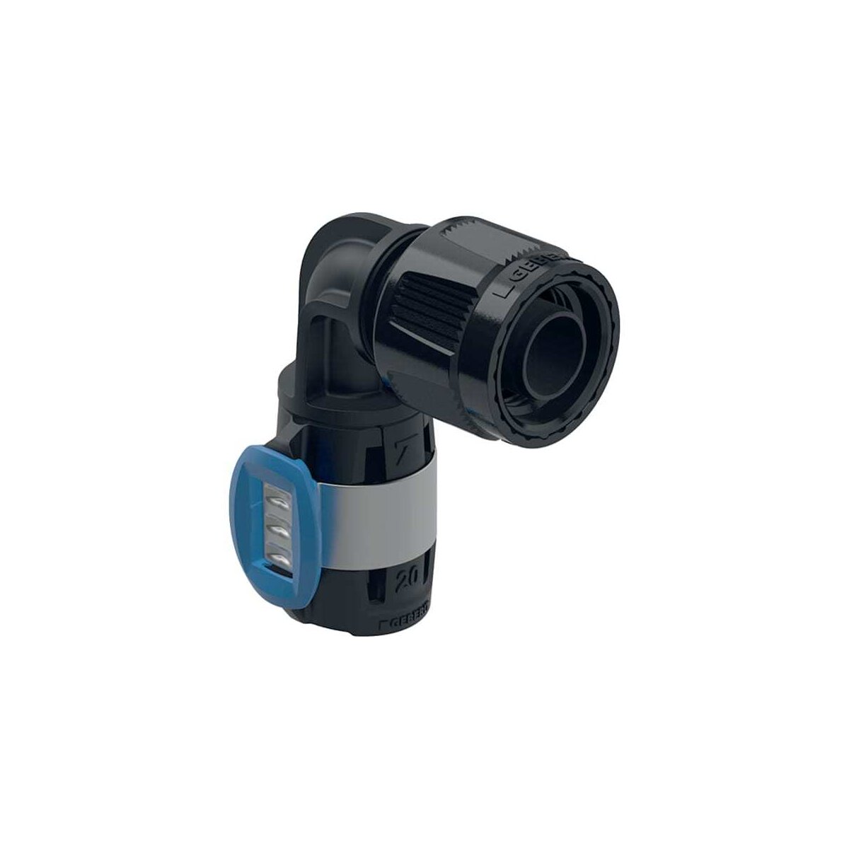 GEBERIT FlowFit Übergangswinkel 90Gr mit MasterFix PPSU d16-MF20, 620490001