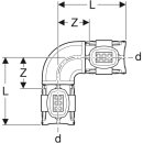 GEBERIT FlowFit T-Stück egal PPSU, d40, 620084001