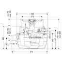 KESSEL Hebeanlage Aqualift F Compact Duo, SPZ 1000, resistent, Einbau in die Bodenplatte, befliesbar 28704XC
