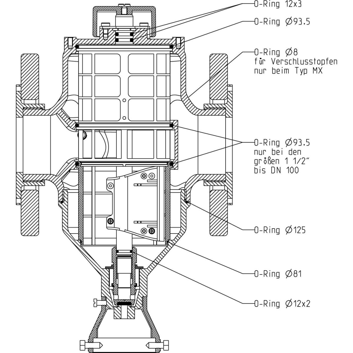 Grünbeck Dichtungssatz für Rückspülfilter MX/MXA DN 25-100 107755
