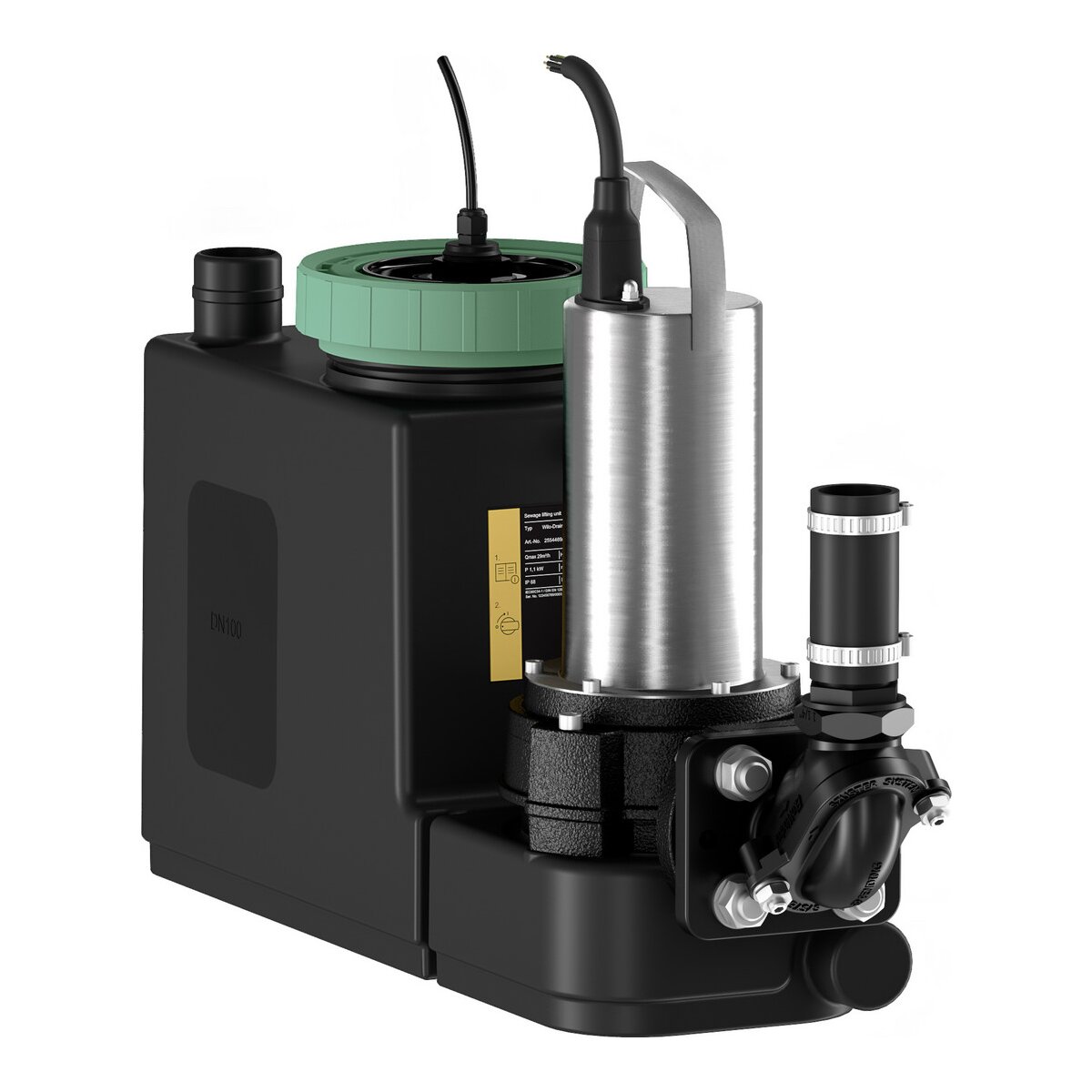 WILO Abwasser-Hebeanlage DrainLift SANI CUT-S.20/T540/1-CEE mit Schneidwerk 6095514