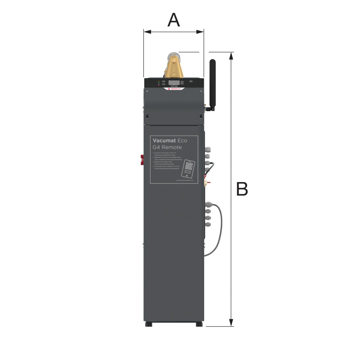 FLAMCO Entgas- und Nachspeiseautomat Vacumat Eco 900 Betriebsdruck 0,8-8,7 bar , 17009