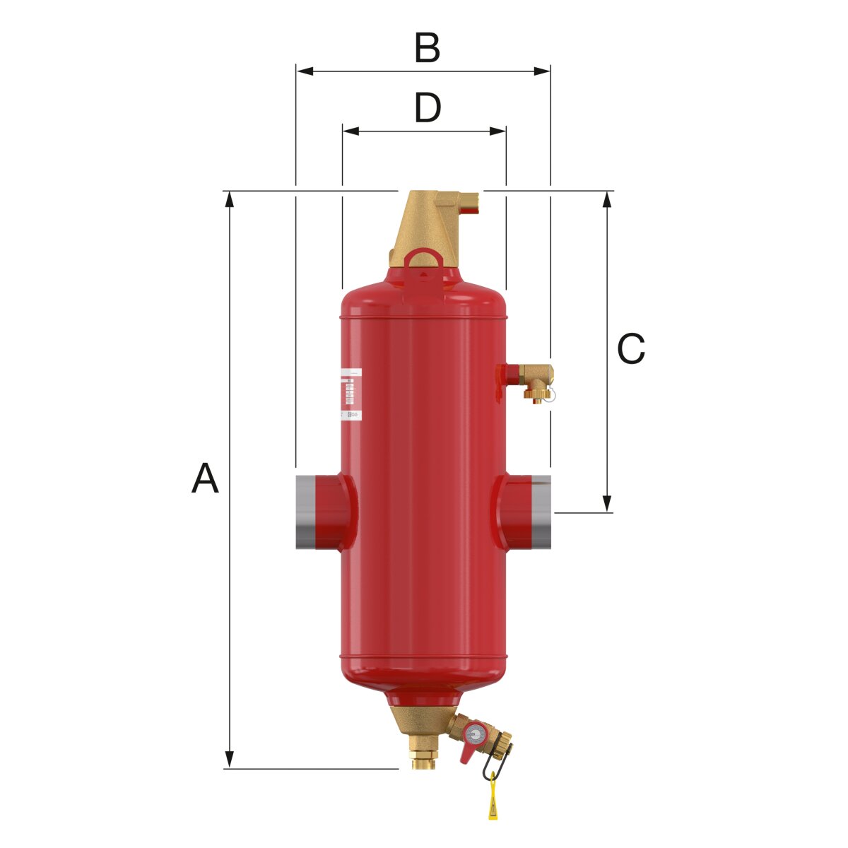 FLAMCOVENT Clean Smart 100 S Luft- und Schlammabscheider, Schweißanschluss , 31144