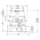 KESSEL R&uuml;ckstaupumpanlage Pumpfix F DN 150, Einbau in Bodenplatte, befliesbar 24150X