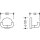 HEWI 477 Doppel-Handtuchhaken 43.5mm reinweiss, 477.90.025 99