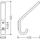 HEWI 477 Garderobenhaken reinweiss, 477.90.070 99