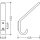 HEWI 477 Garderobenhaken reinweiss, 477.90.070 99