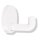 HEWI 477 Handtuchhaken 65mm reinweiss, 477.90.045 99