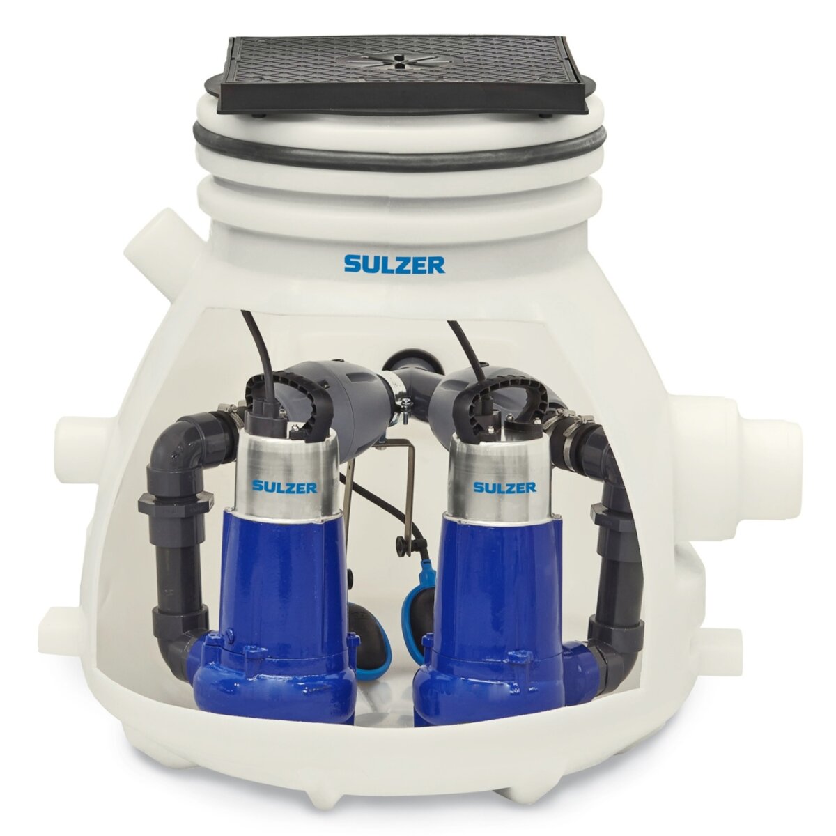 SULZER Schmutzwasser-Fertigschacht ABS Sanisett Unterflurinstallation, 07565409
