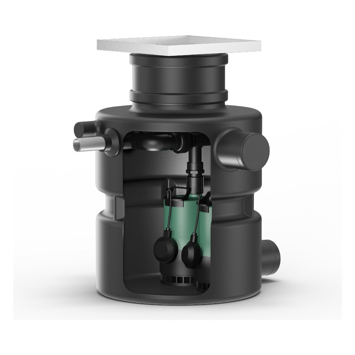 WILO Überflur-Hebeanlage DrainLiftBOX-32/8DS, 230V, 0.37kW, EC-L, 6093970