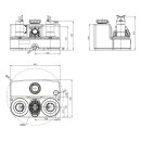 WILO Abwasser-Hebeanlage DrainLift SANI-L.12/M523/1-EF,...