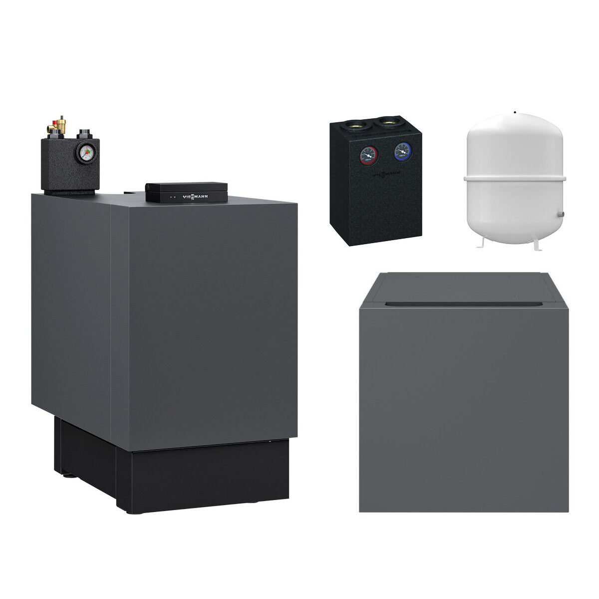 Viessmann Öl-Brennwert-Paket Vitoladens 300-C 19,3 kW witterungsgeführt Vitotronic 200 KW6B Vitocell 300-H 200l