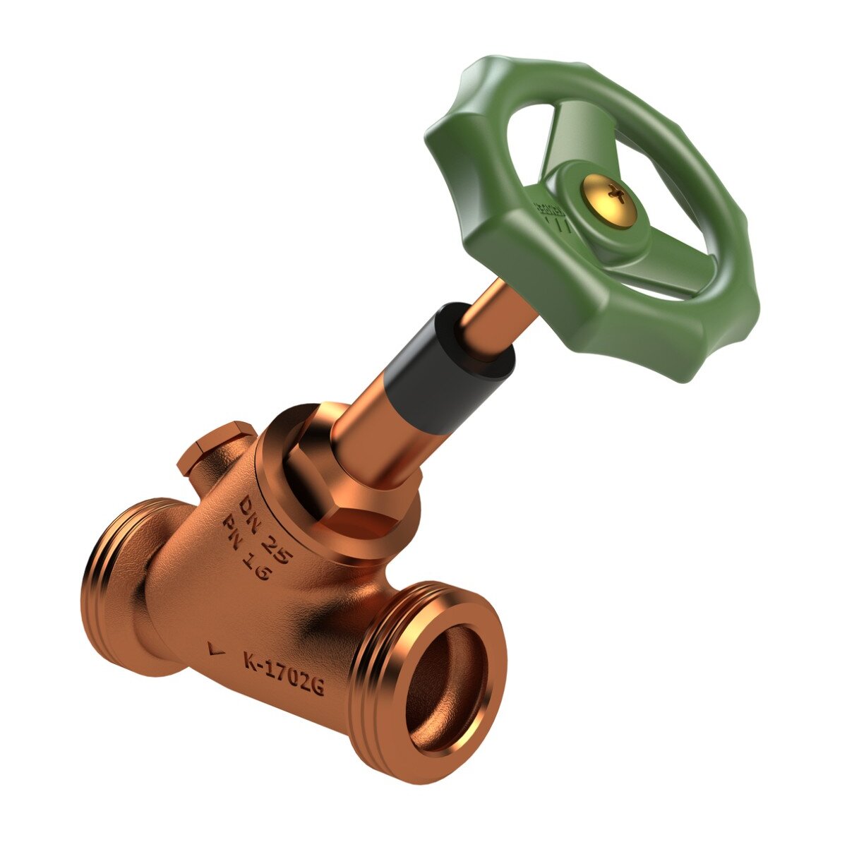 KEMPER Freistromventil-ECO 1702G DN15 mit Entleerstopfen RG (3/4 AG), 1702G01500