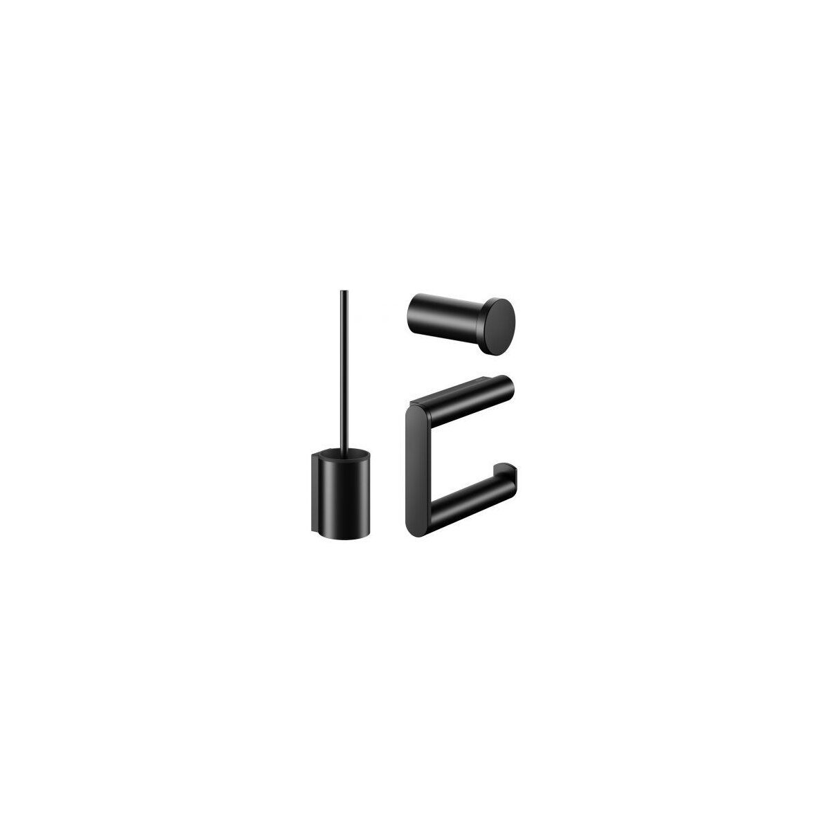 KEUCO Accessoire-Set WC 19701 Plan schwarz matt, 19701371490