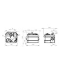 SFA Sanicubic 1 WP Hochleistungs-Hebeanlage, mit Schneidwerk, Schutzart IP68, 0039WPNML