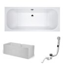 HOESCH Badewanne ELEGANCE mit Mittelablauf Acryl 170x70cm...