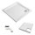 HOESCH Duschwanne Acryl superflach 90 x 90 x 2,5 cm, Komplettset mit Träger/Ablauf