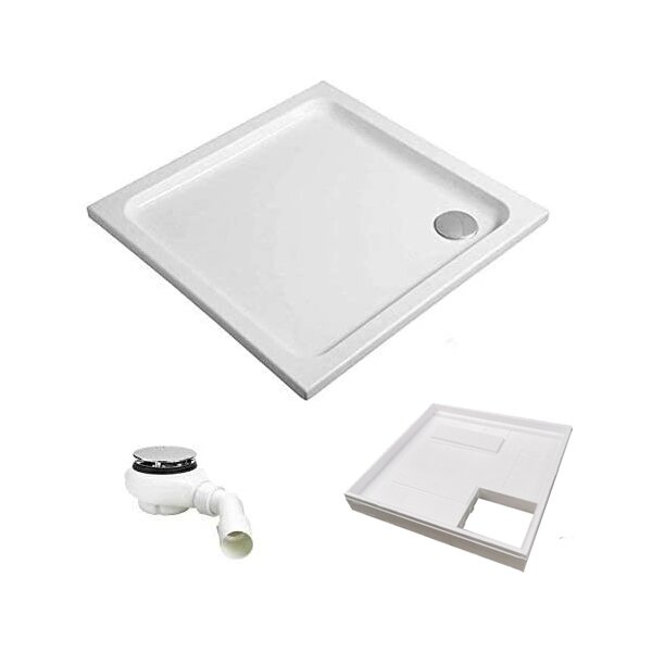 HOESCH Duschwanne Acryl superflach 90 x 90 x 6,5 cm,...