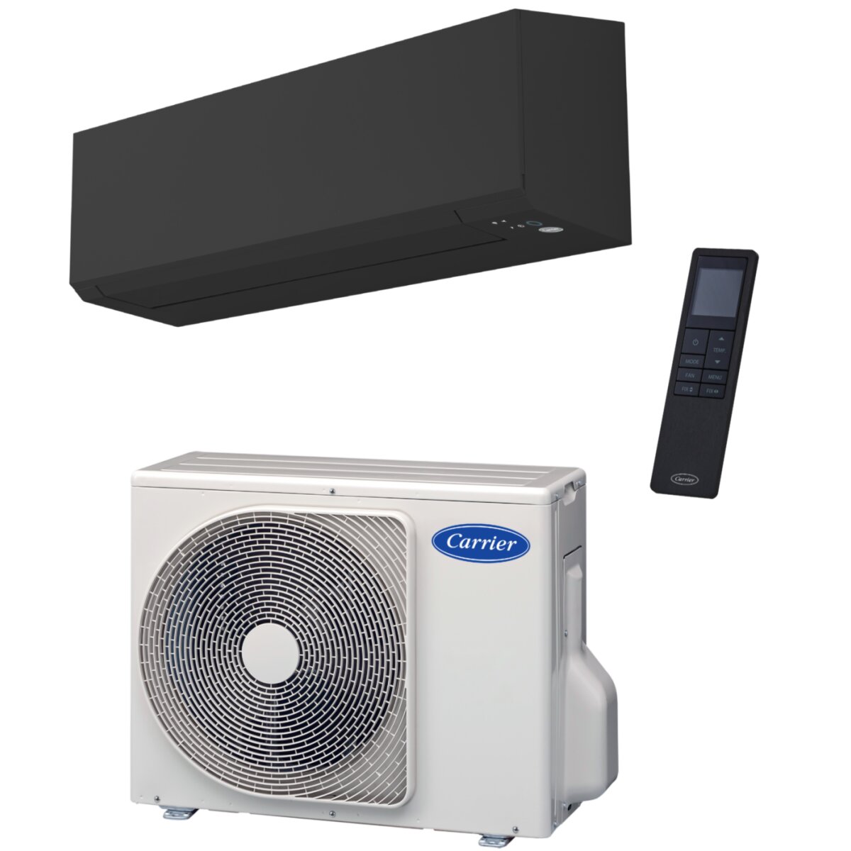 Carrier Single-Split-Klimaanlage 40/38 WHH046 schwarz mit Outdoor Unit HTM R32 4,6kW ZC00042
