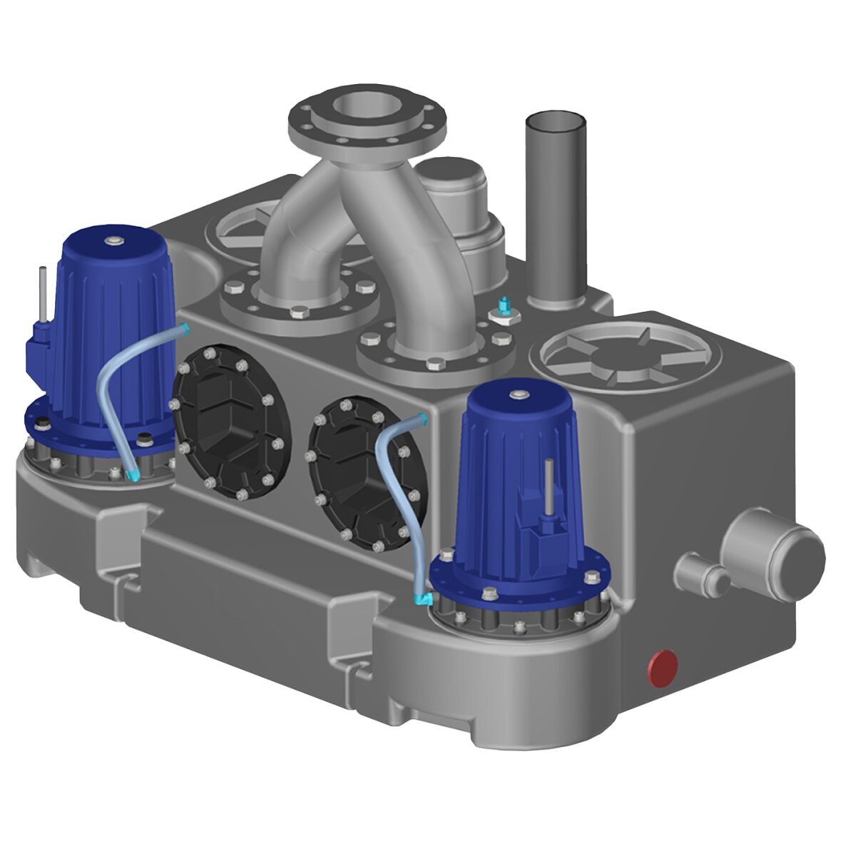 SFA Hebeanlage SANICUBIC 2 VX KB 1.5 T mit 2 Freistromradpumpen, 1,8 kW, 400 V