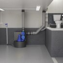 SFA Hochleistungs-Hebeanlage SANICUBIC 1 VX W80 T mit Wirbelradpumpe, 4,0 kW, 400 V