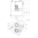 SFA Hochleistungs-Hebeanlage SANICUBIC 1 VX W80 T mit Wirbelradpumpe, 4,0 kW, 400 V